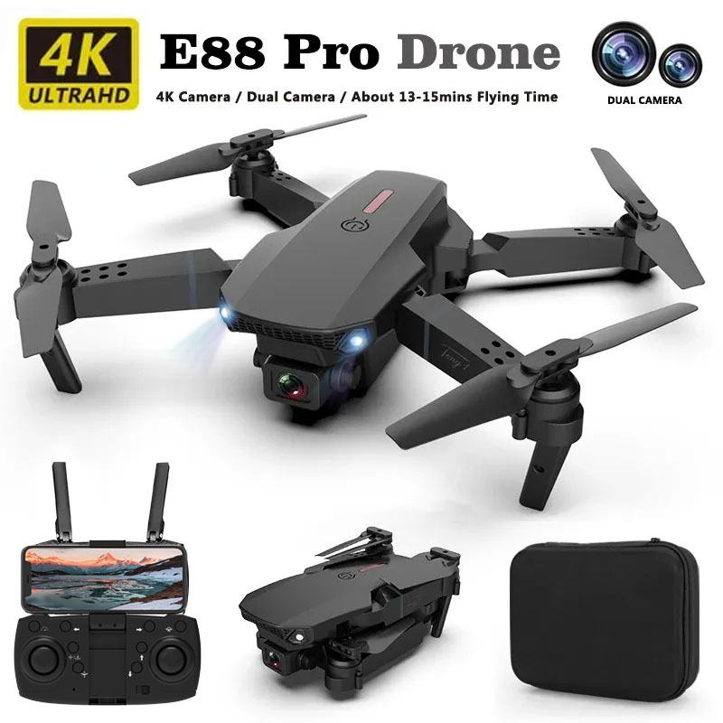 Drone Photogrammetry - Dron profesional E88pro, flujo óptico 4k,