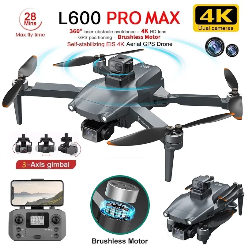 Drone Aerial Photography - L600 PRO MAX GPS Drone profesional