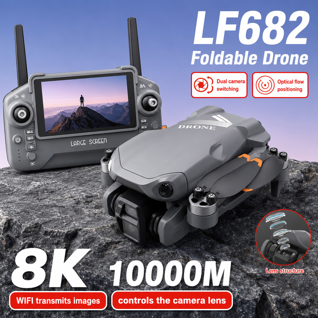 Dron Aéreo LF682 con Cámaras D - Drone Photogrammetry reseña y precio
