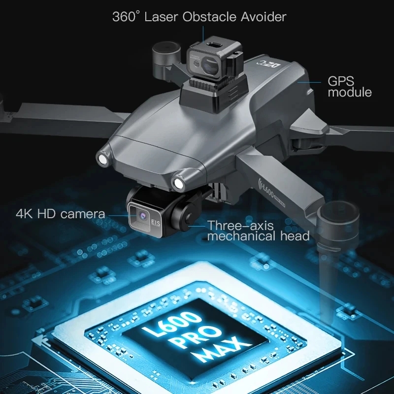 L600 PRO MAX GPS Drone profesi - Drone Aerial Photography reseña y precio