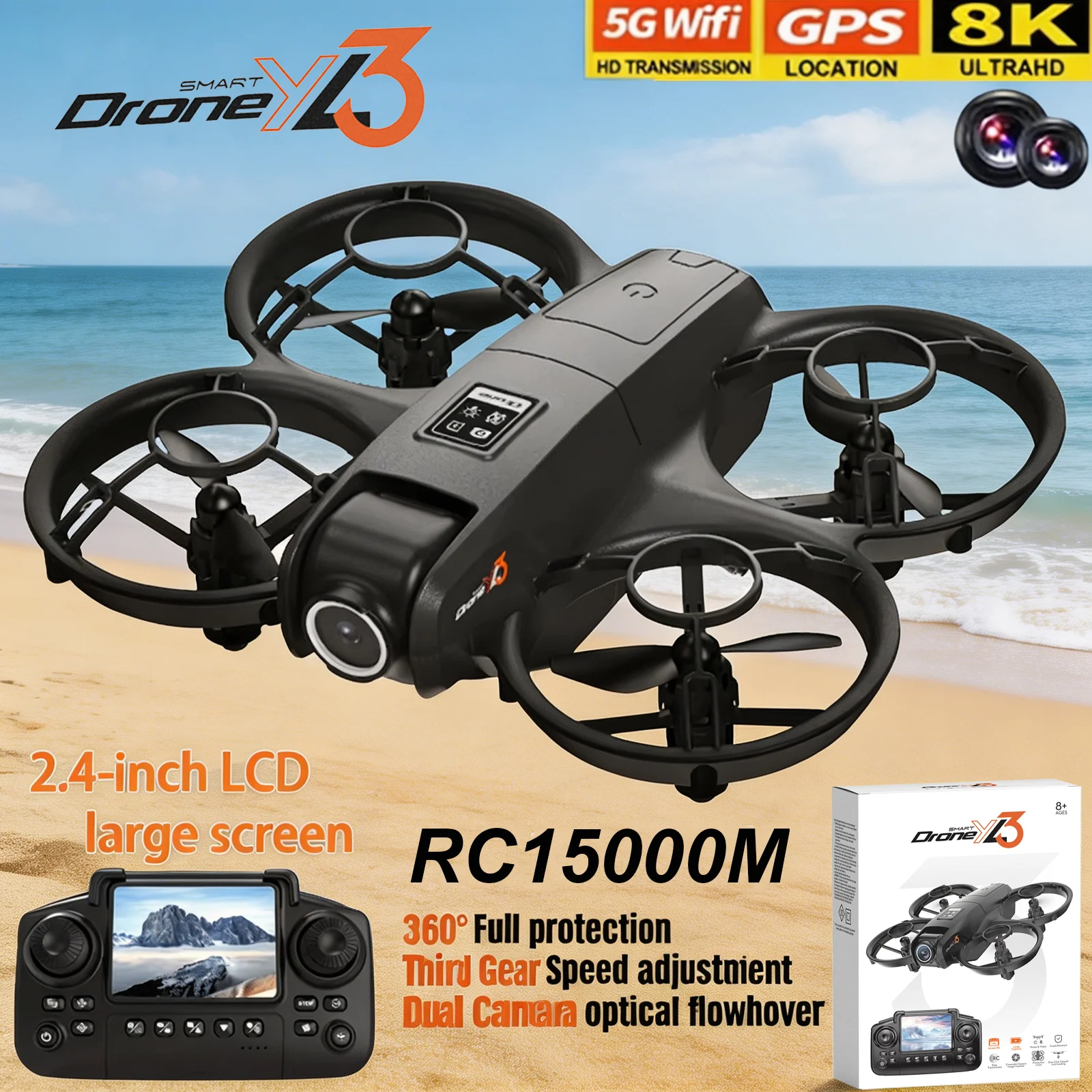 Nuevo Dron RC YL3 8K 1080P con - Drone Photogrammetry reseña y precio